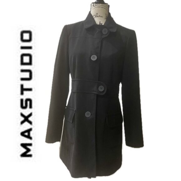 Max studio Jackets & Blazers - MAX STUDIO ELEGANT MINIMALISTIC COAT BLAZER SIZE 0 XSMALL